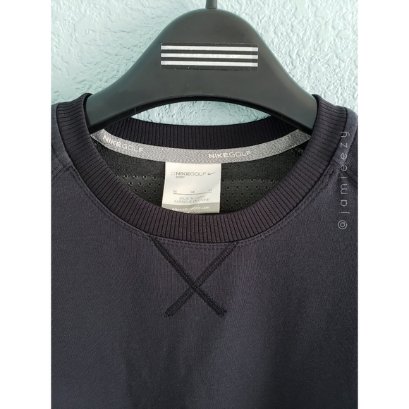 Nike Golf | Raglan Dolman Striped Mesh Back Top - Picture 3 of 7